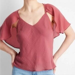 Future Collective Cape Blouse Tank Berry Woman’s Size XL | NWT